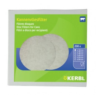 Mléčný filtr kruhový-fleece  Ø 220 mm - balení 200 ks