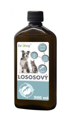 DROMY Lososový olej pro psy a kočky 500ml