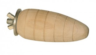 Karotka dřevěná kousací 9cm