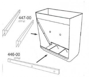 Přední ochranná lišta nerez pro 630444060