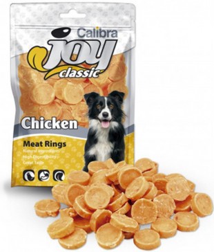 CALIBRA Joy Dog Classic Chicken Rings masový pamlsek 80 g