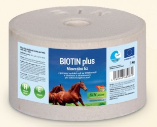 Minerální liz Biotin plus se selenem a vitaminem E pro koně, skot, ovce a kozy, 3kg