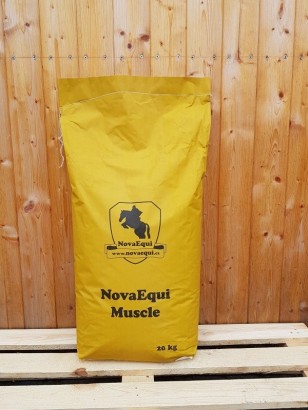 Krmivo NovaEqui Muscle pro tvorbu svalové hmoty pro mladé, sportovní a hubené koně 20kg