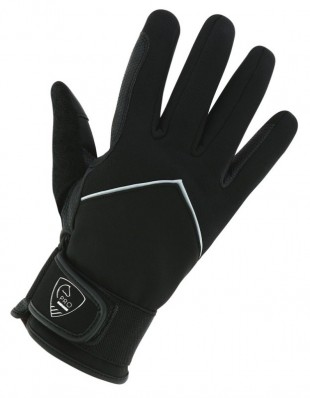 Jezdecké zimní rukavice PRO SERIES Vertical černé
