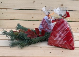 Dárkové balení kuchyňských utěrek Vánoční stromeček (3 ks v balení)
