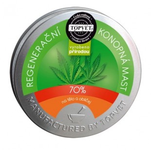 TOPVET Konopná regenerační mast 70% 100 ml