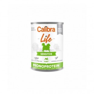 Calibra Dog Life Sensitive Rabbit konzerva pro psy králičí pro citlivé zažívání 400g