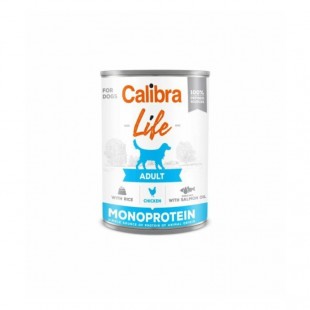 Calibra Dog Life  Adult Chicken with rice konzerva pro psy kuřecí s rýží 400g