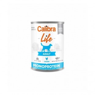 Calibra Dog Life  Adult Chicken with rice konzerva pro psy kuřecí s rýží 400g