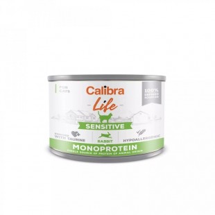 CALIBRA Cat Life Sensitive Rabbit konzerva pro kočky 200g