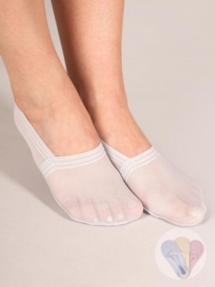Ťapky do balerin, neviditelné ponožky pastelové 3 páry