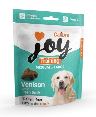CALIBRA Joy Dog Training Medium & Large Venison & Duck 300g tréninkový pamlsek pro psy