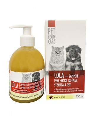 PHC LOLA šampon antiparazitární pro psy a kočky 250ml