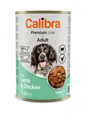 CALIBRA Dog Premium konzerva Lamb Chicken jehně a kuře pro psy 1240g