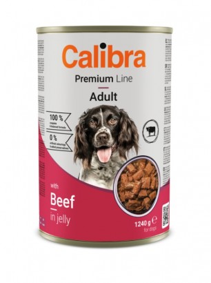 CALIBRA Dog Premium konzerva Beef s hovězí pro psy 1240g
