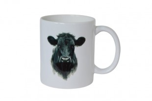 Keramický hrnek Migo černá kráva 320ml