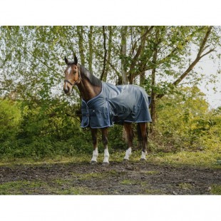 RIDING WORLD Eco 1200D/0g výběhová deka pro koně modrá 
