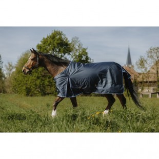 RIDING WORLD Eco 1200D/50g výběhová deka pro koně modrá