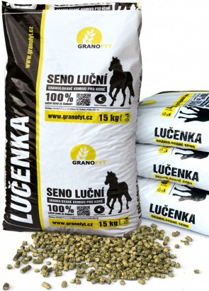 Granulované seno LUČENKA pro koně, zvěř, ovce a králíky, 15kg