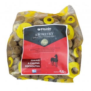 KROKETKY jablečné s vitaminem C pro koně, 0,5kg